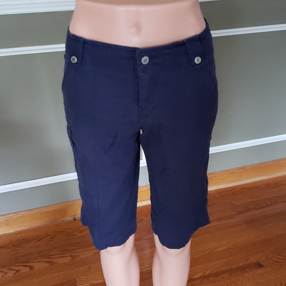 Stretch Navy Blue Shorts Size 4